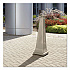 GroundsKeeper Cigarette Waste Collector, Pyramid, 1 gal, 12.25 x 39.75, Beige (257088BG)
