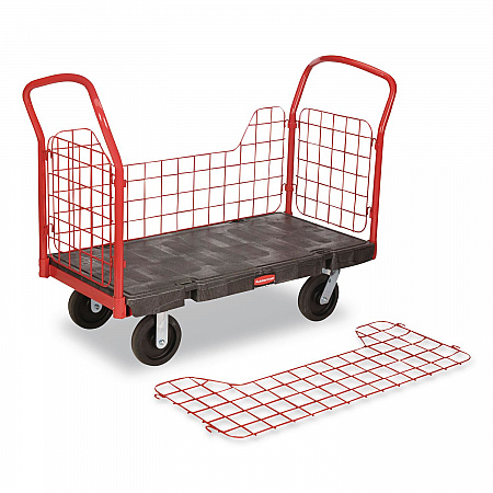 Side-Panel Platform Truck, 2,000 lb Capacity, 24.25 x 56 x 41.25, Black (4486BLA)