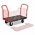 Side-Panel Platform Truck, 2,000 lb Capacity, 24.25 x 56 x 41.25, Black (4486BLA)