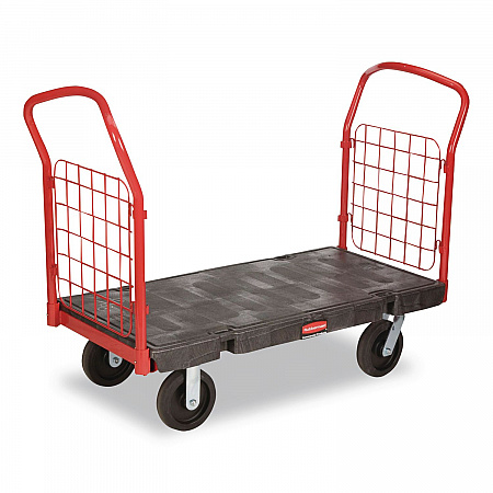 Side-Panel Platform Truck, 2,000 lb Capacity, 24.25 x 56 x 41.25, Black (4486BLA)