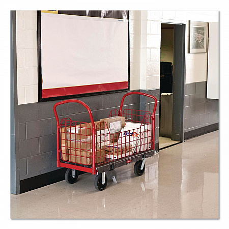 Side-Panel Platform Truck, 2,000 lb Capacity, 24.25 x 56 x 41.25, Black (4486BLA)