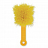 Long Handle Scrub Brush, Yellow Synthetic Bristles, 8