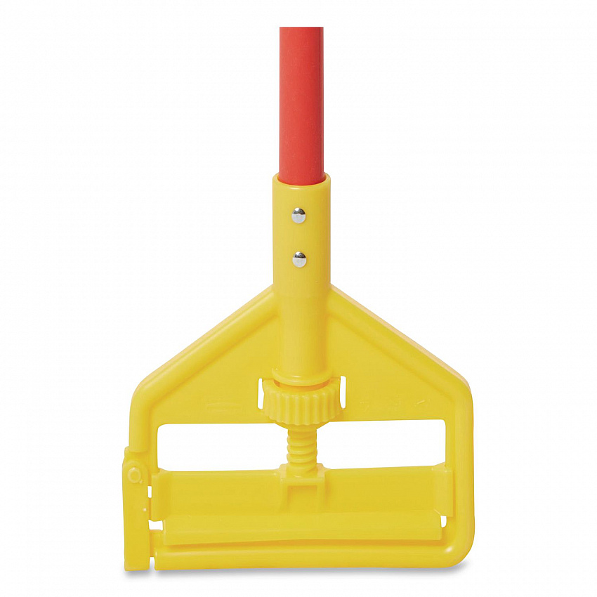 Invader Fiberglass Side-Gate Wet-Mop Handle, 60", Red/Yellow (H146RED)