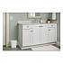 Open-Top Wastebasket, 6 qt, Plastic, White, 6/Carton (2953WHICT)