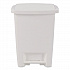 Step-On Waste Can, 8.25 gal, Plastic, White (284187WHICT)