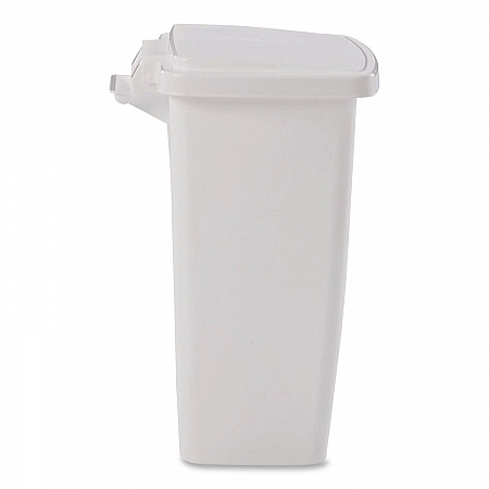 Step-On Waste Can, 8.25 gal, Plastic, White (284187WHICT)