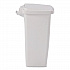 Step-On Waste Can, 8.25 gal, Plastic, White (284187WHICT)