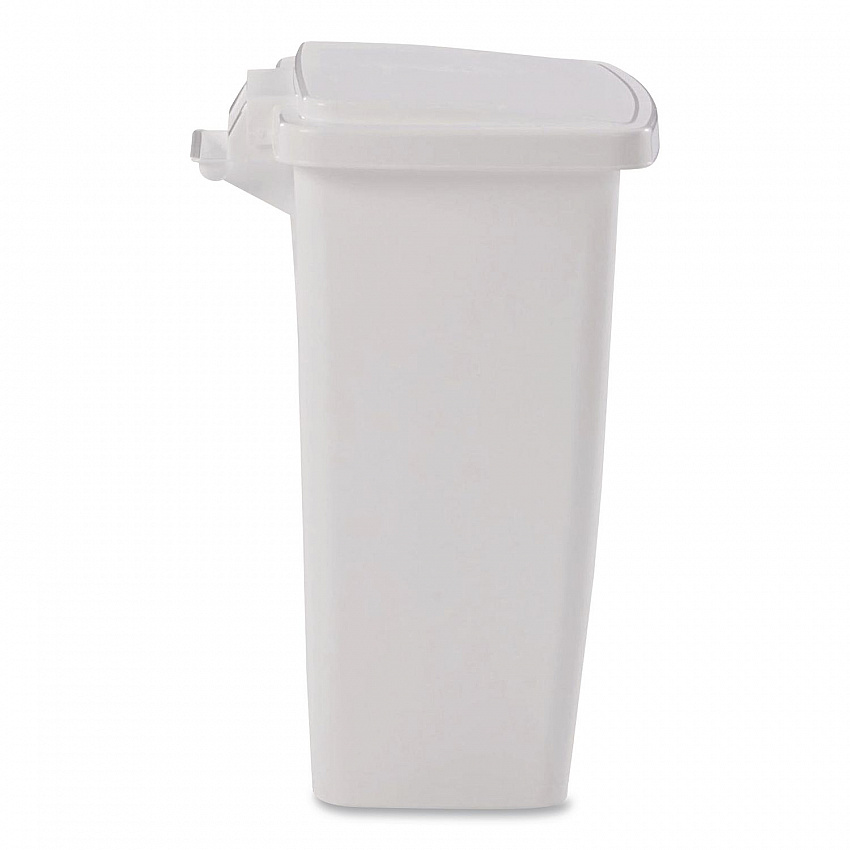 Step-On Waste Can, 8.25 gal, Plastic, White (284187WHICT)