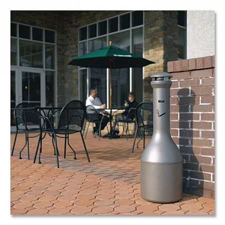 Infinity Traditional Smoking Receptacle, 4.1 gal, 13 dia x 39h, Antique Pewter (9W33APE)