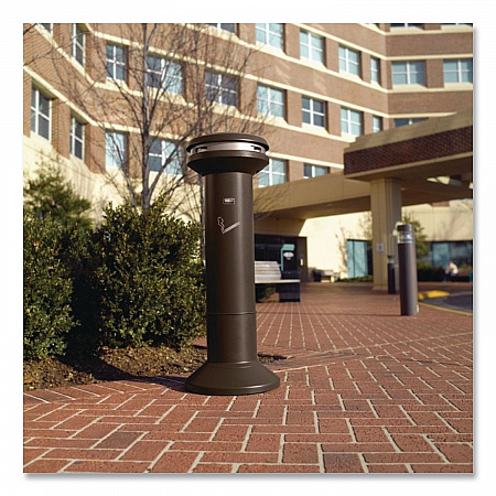 Infinity Ultra-High Capacity Smoking Receptacle, 6.7 gal, 15.5 dia x 41.5h, Black (9W34BLA)