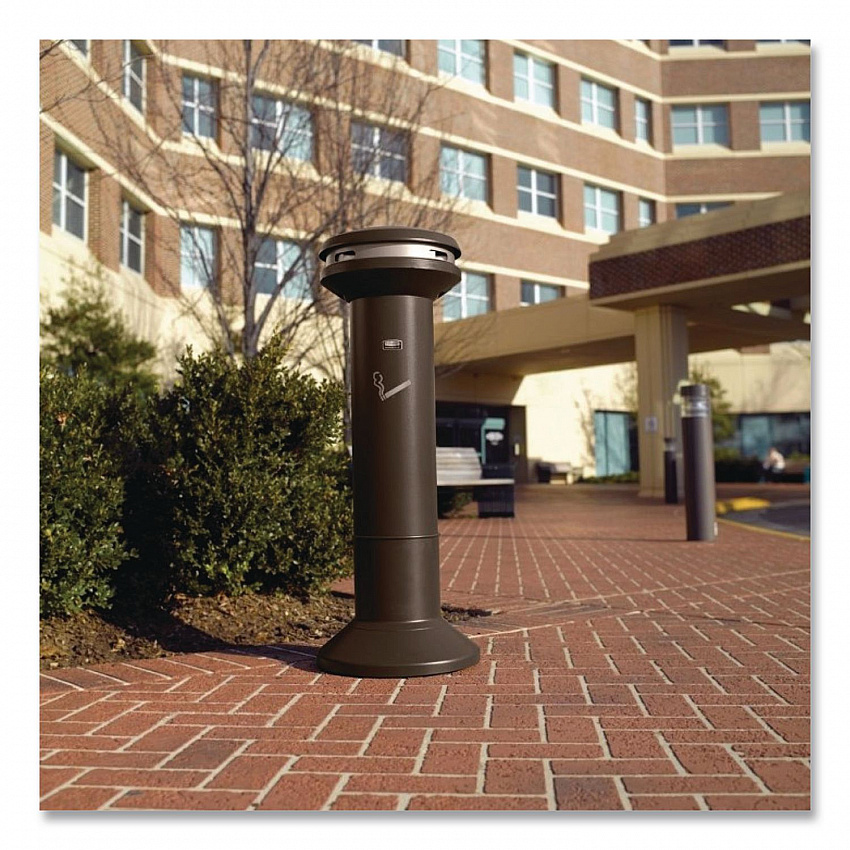 Infinity Ultra-High Capacity Smoking Receptacle, 6.7 gal, 15.5 dia x 41.5h, Black (9W34BLA)