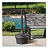 Aladdin Smokers' Station, Round, Steel, 4.5 gal, 16 dia x 38.75, Charcoal (R1639EHGR)