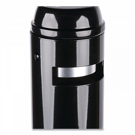 Smoker's Pole, Round, Steel, 0.9 gal, 4 dia x 41h, Black (R1BK)