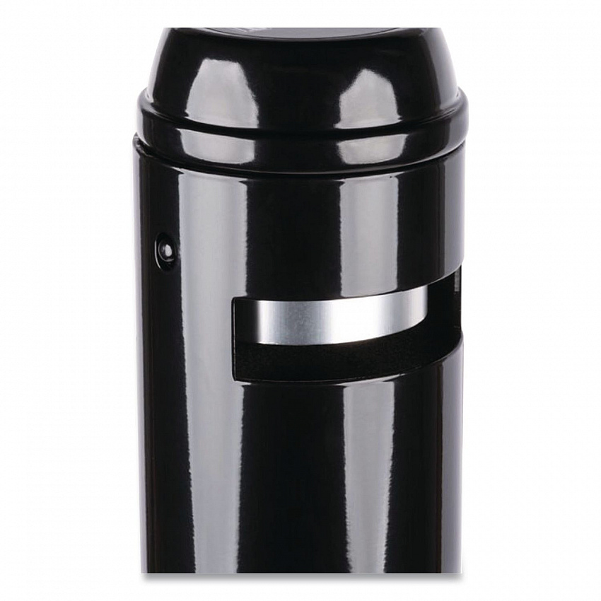 Smoker's Pole, Round, Steel, 0.9 gal, 4 dia x 41h, Black (R1BK)