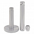 Smoker's Pole, Round, Steel, 0.9 gal, 4 dia x 41h, Silver (R1SM)