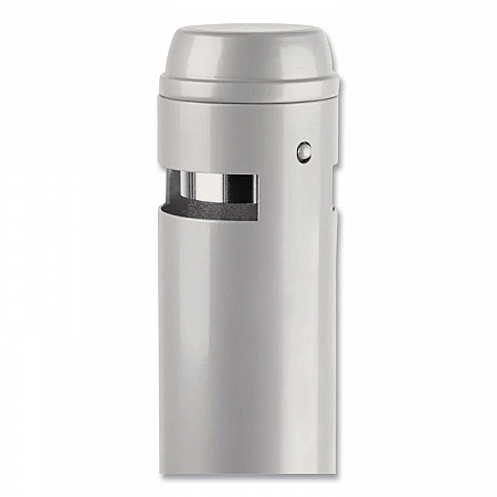 Smoker's Pole, Round, Steel, 0.9 gal, 4 dia x 41h, Silver (R1SM)