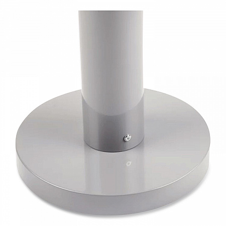 Smoker's Pole, Round, Steel, 0.9 gal, 4 dia x 41h, Silver (R1SM)