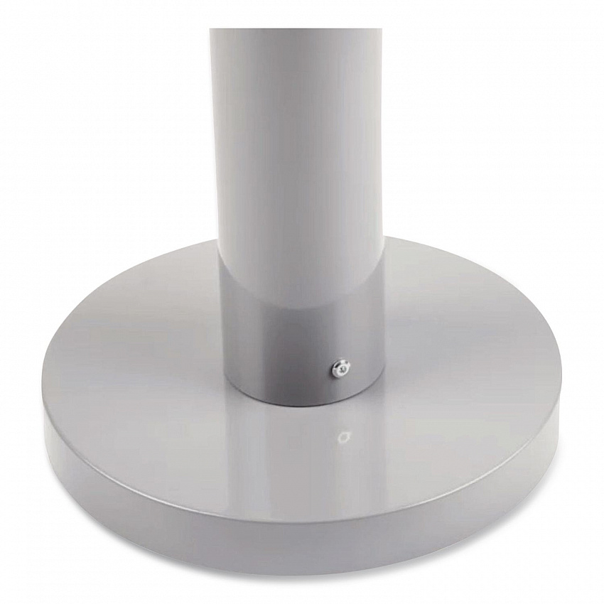 Smoker's Pole, Round, Steel, 0.9 gal, 4 dia x 41h, Silver (R1SM)