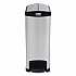 Slim Jim Stainless Steel Step-On Container, End Step Style, 13 gal, Stainless Steel, Black (1901993)