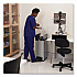 Slim Jim Stainless Steel Step-On Container, End Step Style, 13 gal, Stainless Steel, Black (1901993)