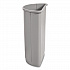 Untouchable Half-Round Plastic Receptacle, 21 gal, Plastic, Gray (352000GY)
