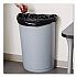 Untouchable Half-Round Plastic Receptacle, 21 gal, Plastic, Gray (352000GY)