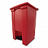 Indoor Utility Step-On Waste Container, 12 gal, Plastic, Red (6144RED)