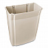 Slim Jim Wall-Mounted Container, 15 gal, Plastic, Beige (7822BEI)