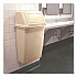 Slim Jim Wall-Mounted Container, 15 gal, Plastic, Beige (7822BEI)