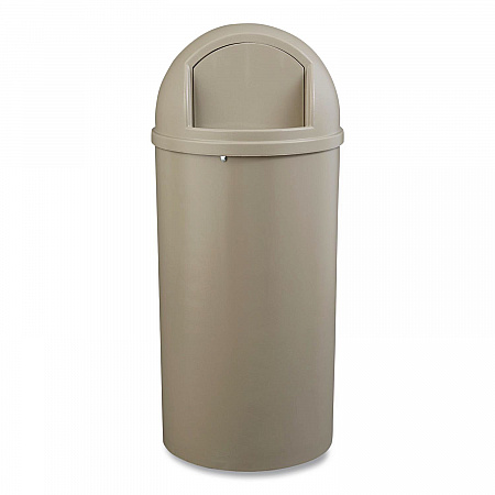 Marshal Classic Container, 25 gal, Plastic, Beige (817088BG)