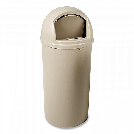 Marshal Classic Container, 25 gal, Plastic, Beige (817088BG)