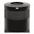 Classics Perforated Open Top Receptacle, 25 gal, Steel, Black (S3ETBK)