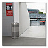 Classics Perforated Open Top Receptacle, 25 gal, Steel, Black (S3ETBK)