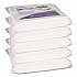 W4 Critical Task Wipers, Flat Double Bag, 3-Ply, 9 x 9, Unscented, White, 100/Bag, 5 Bags/Carton (33390)