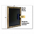 Magnetic Tabletop Chalkboard, Black Surface, Brown Wood Frame, 11 x 15 (EGPHD0100S)