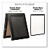 Double Sided A-Frame Chalkboard and Menu Holder, Black/Clear 8.5 x 11 Surface, Black Frame, 11 x 14 (MENUAFRAME)