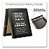 Double Sided A-Frame Chalkboard and Menu Holder, Black/Clear 8.5 x 11 Surface, Black Frame, 11 x 14 (MENUAFRAME)