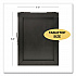 Double Sided A-Frame Chalkboard and Menu Holder, Black/Clear 8.5 x 11 Surface, Black Frame, 11 x 14 (MENUAFRAME)