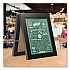 Double Sided A-Frame Chalkboard and Menu Holder, Black/Clear 8.5 x 11 Surface, Black Frame, 11 x 14 (MENUAFRAME)