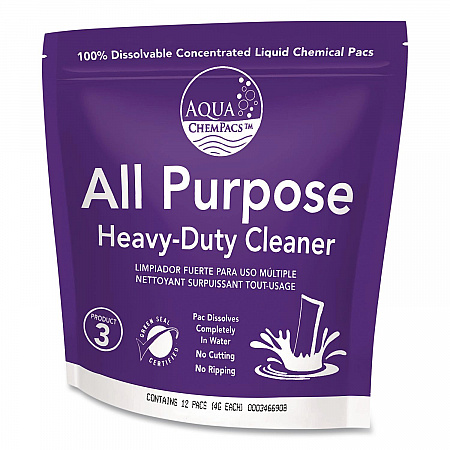 All Purpose Heavy-Duty Cleaner Starter Pack with 32 oz Empty Spray Bottle, Lavender Scent, 12 Chem Pacs/Carton (9320998)