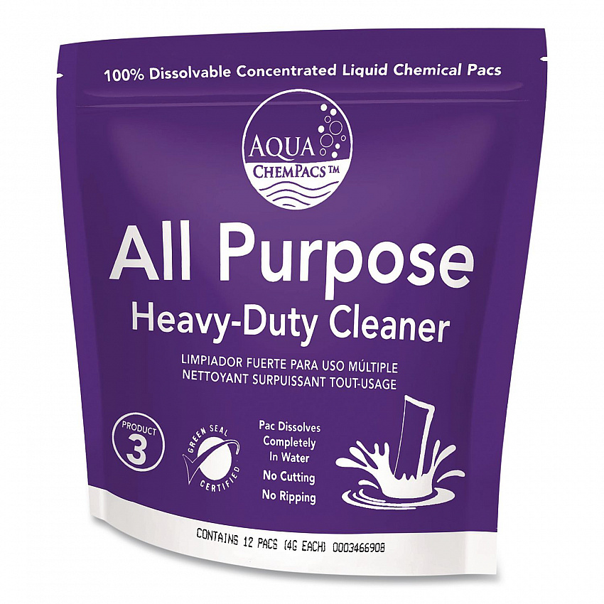 All Purpose Heavy-Duty Cleaner Starter Pack with 32 oz Empty Spray Bottle, Lavender Scent, 12 Chem Pacs/Carton (9320998)