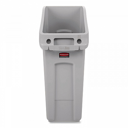 Slim Jim Under-Counter Container, 13 gal, Polyethylene, Gray (2026695)