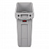Slim Jim Under-Counter Container, 13 gal, Polyethylene, Gray (2026695)