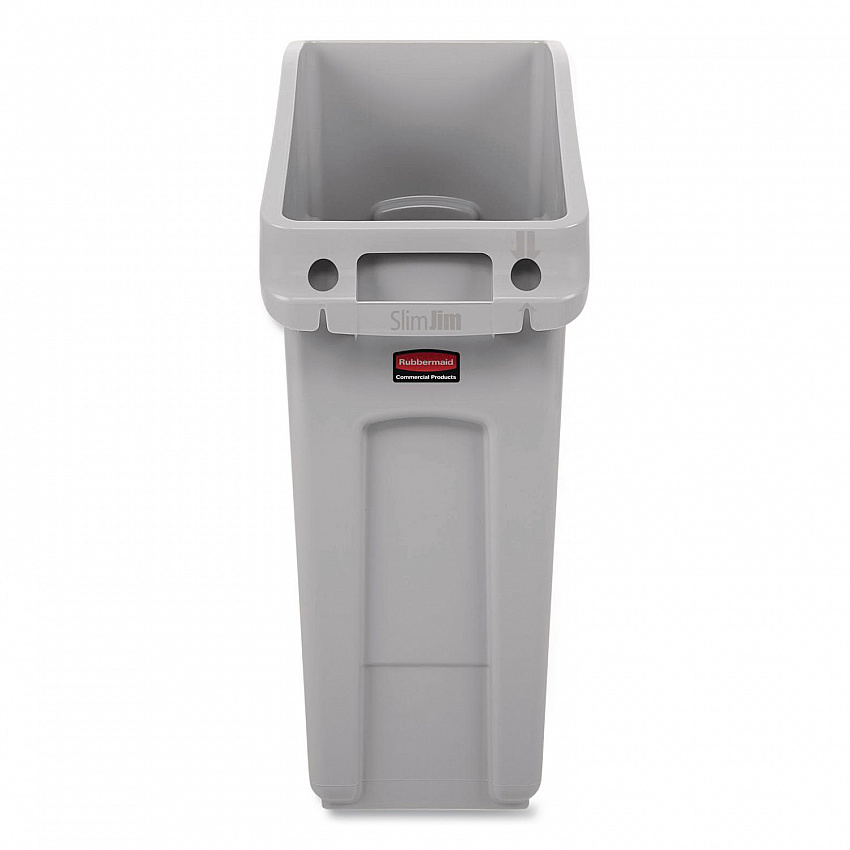 Slim Jim Under-Counter Container, 13 gal, Polyethylene, Gray (2026695)