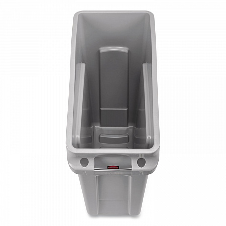 Slim Jim Under-Counter Container, 13 gal, Polyethylene, Gray (2026695)
