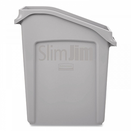 Slim Jim Under-Counter Container, 13 gal, Polyethylene, Gray (2026695)