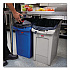 Slim Jim Under-Counter Container, 23 gal, Polyethylene, Gray (2026721)