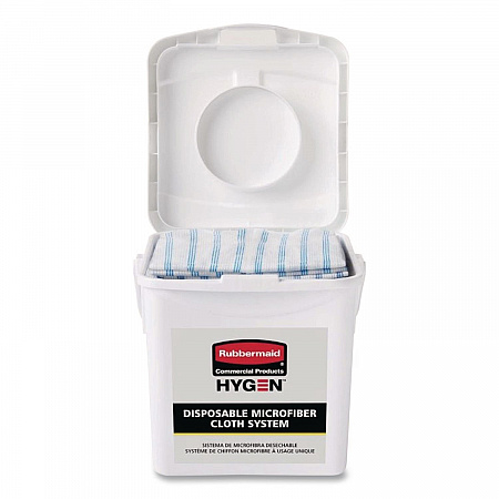 Disposable Microfiber Charging Bucket, 7.92 x 7.75 x 7.44, White, 4/Carton (2135007)