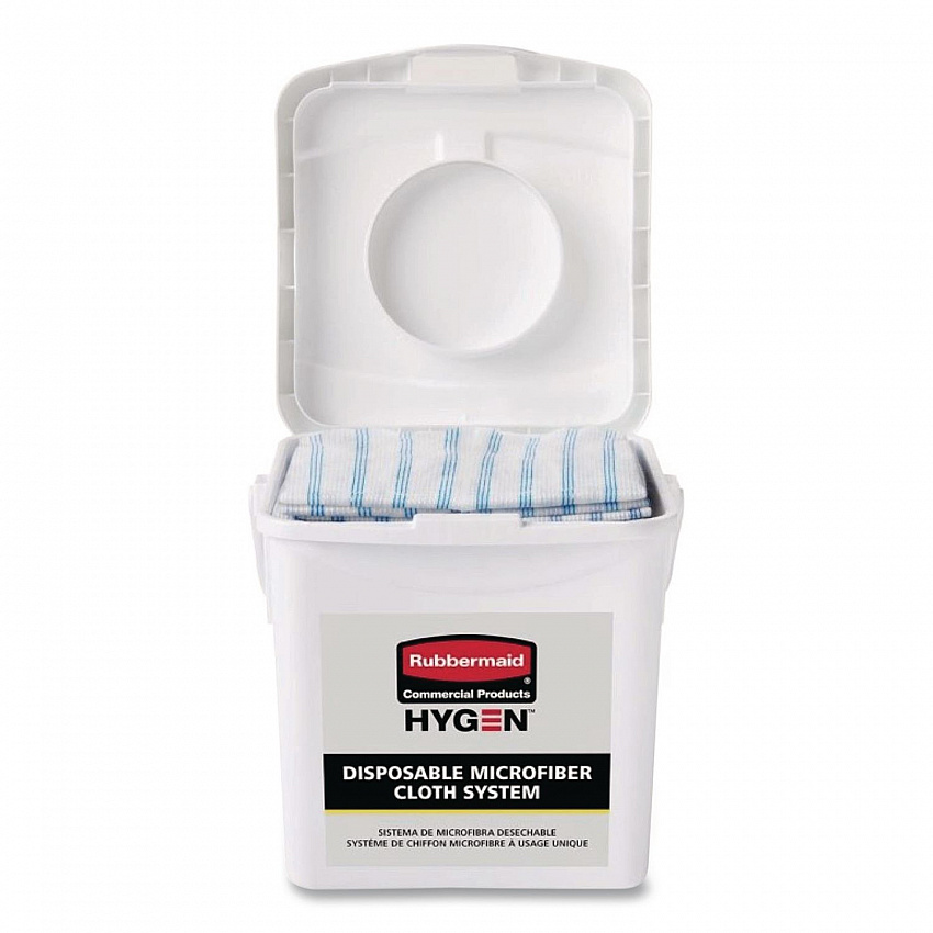 Disposable Microfiber Charging Bucket, 7.92 x 7.75 x 7.44, White, 4/Carton (2135007)