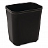 Fiberglass Wastebasket, 7 gal, Fiberglass, Black (254300BK)